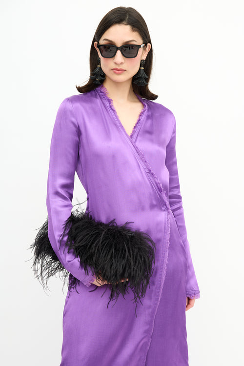 Altuzarra Feather Logo Clutch