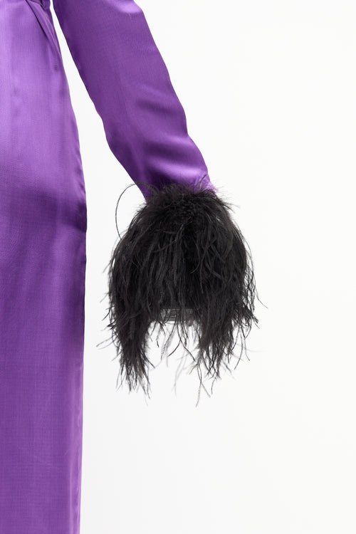 Altuzarra Feather Logo Clutch