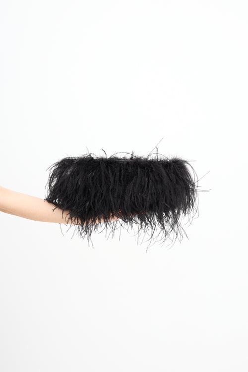 Altuzarra Feather Logo Clutch