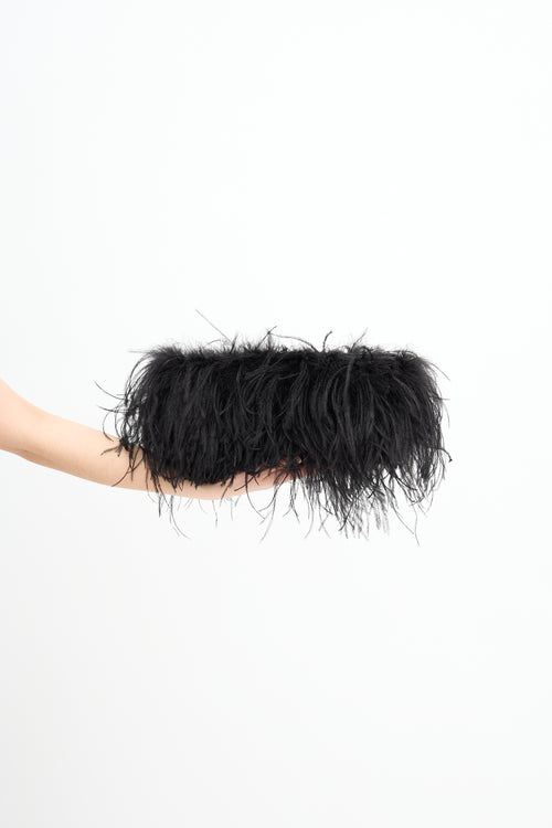 Altuzarra Feather Logo Clutch