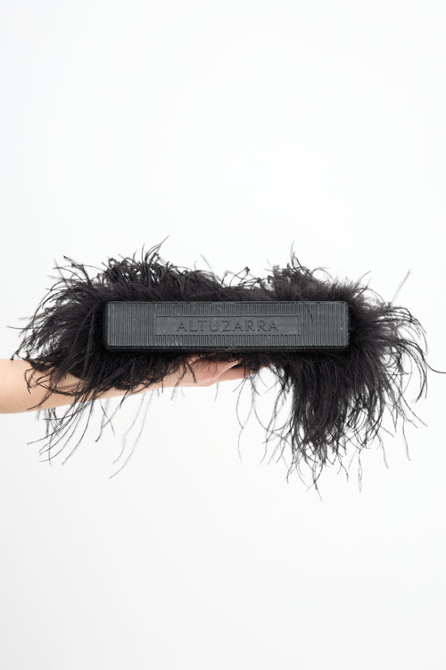 Altuzarra Feather Logo Clutch