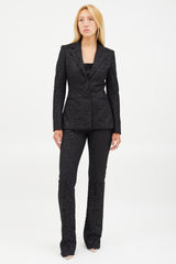 Altuzarra Black Lace Blazer & Pant Co-Ord Set