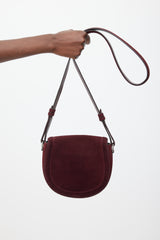 Altuzarra Burgundy & Silver Leather Ghianda  Bag