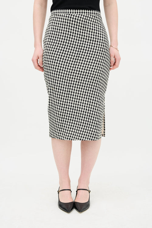 Altuzarra Houndstooth Midi Skirt