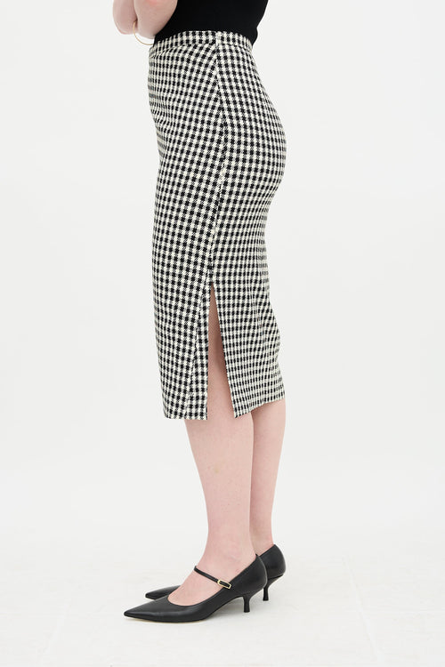Altuzarra Houndstooth Midi Skirt