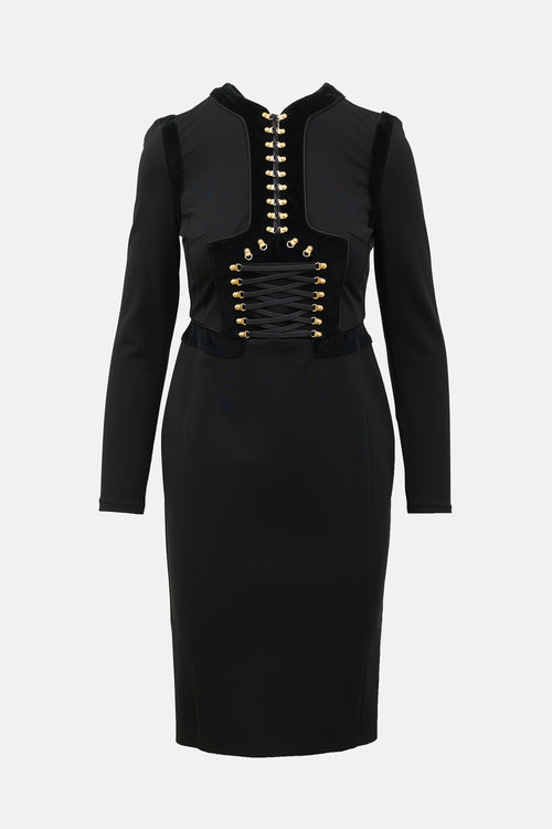 Altuzarra Lace Up Mini Dress