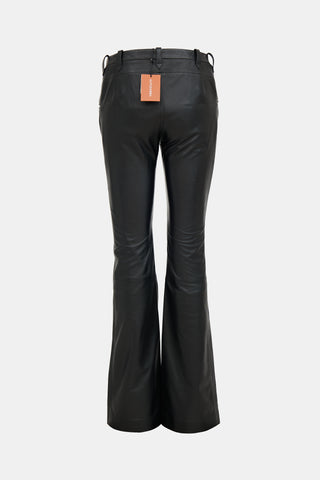 Altuzarra Leather Bootcut Pant