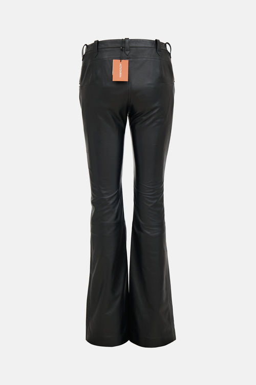 Altuzarra Leather Bootcut Pant