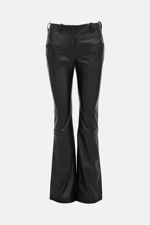 Altuzarra Leather Bootcut Pant