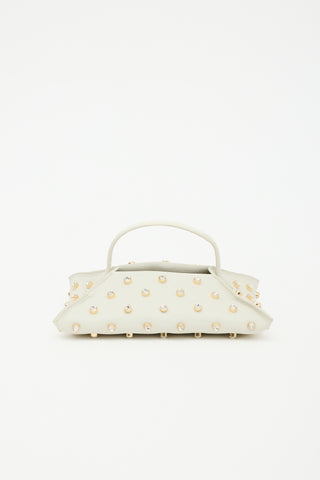 Altuzarra Leather Studded Origami Baguette Bag