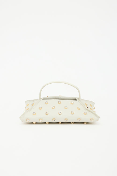Altuzarra Leather Studded Origami Baguette Bag