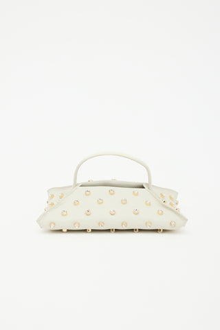 Altuzarra Leather Studded Origami Baguette Bag