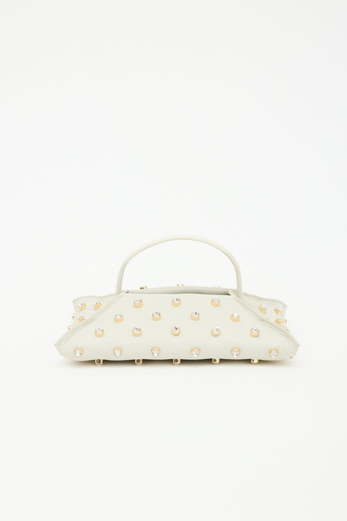 Altuzarra Leather Studded Origami Baguette Bag