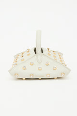 Altuzarra Leather Studded Origami Baguette Bag