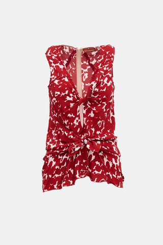 Altuzarra Pan Printed Tie Top