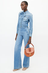 Altuzarra Pink Suede Ghianda Crossbody Bag