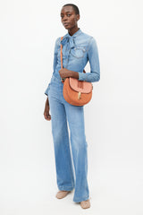 Altuzarra Pink Suede Ghianda Crossbody Bag