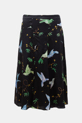 Altuzarra Silk Satin Printed Skirt
