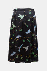 Altuzarra Silk Satin Printed Skirt