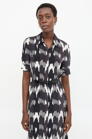 Altuzarra Silk Mixed Print Dress