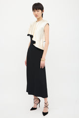 Altuzarra Silk Satin Topolino Flounce Dress