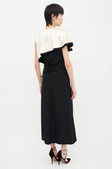 Altuzarra Silk Satin Topolino Flounce Dress