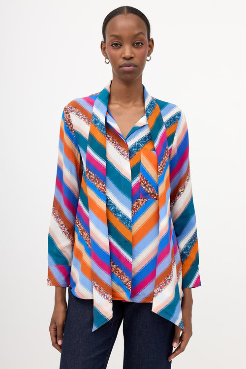 Altuzarra Silk Striped Blouse