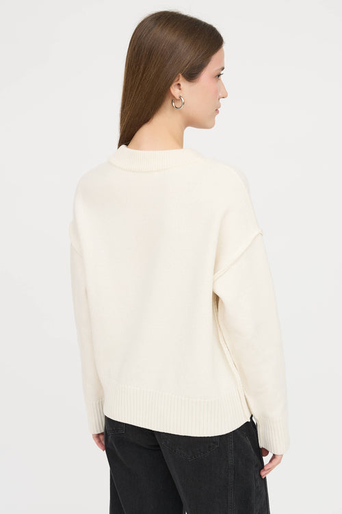 AMI Paris Wool Ami de Coeur Cardigan