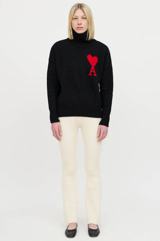 AMI ParisKnit Ribbed Pant