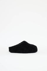 Amina Muaddi Shearling Giuly Clog