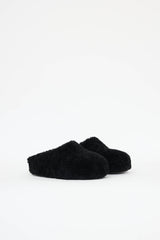 Amina Muaddi Shearling Giuly Clog