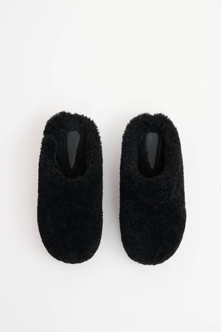 Amina Muaddi Shearling Giuly Clog