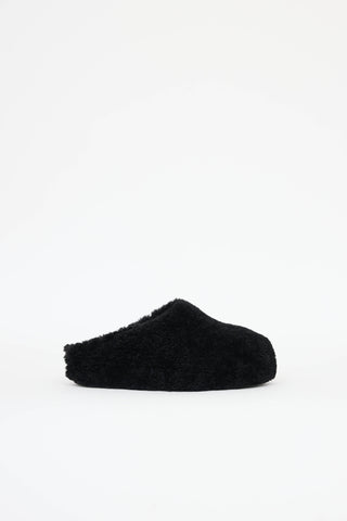 Amina Muaddi Shearling Giuly Clog