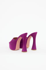 Amina Muaddi Satin Dalida Sandal