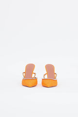 Amina Muaddi Glitter Gilda Mule