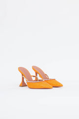 Amina Muaddi Glitter Gilda Mule