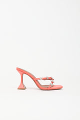 Amina Muaddi Satin Embellished Lily Sandal