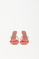 Amina Muaddi Satin Embellished Lily Sandal