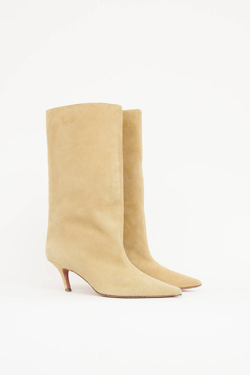 Amina MuaddiSuede Fiona Boot