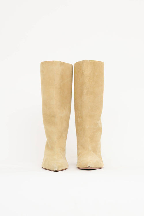 Amina MuaddiSuede Fiona Boot