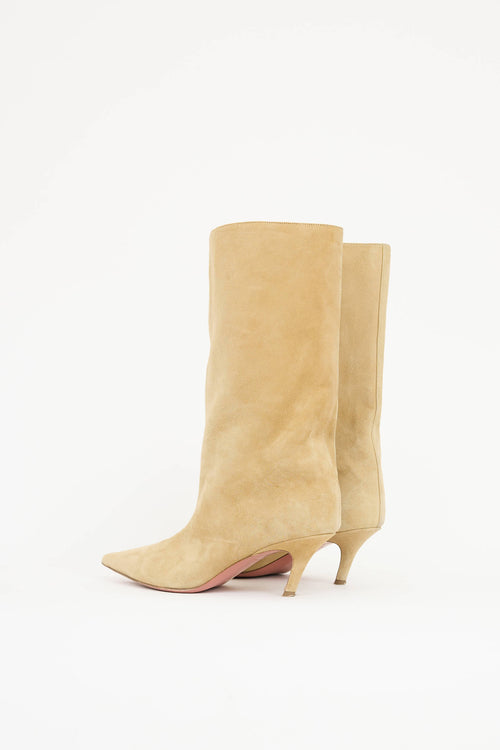 Amina MuaddiSuede Fiona Boot