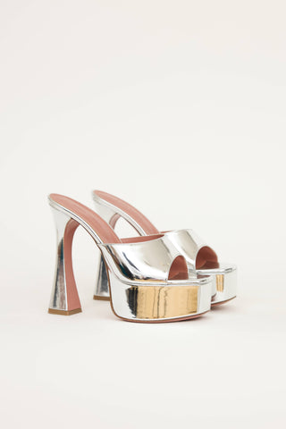 Amina Muaddi Dalida Platform Sandal