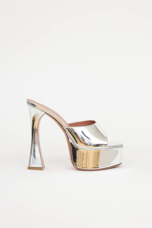 Amina Muaddi Dalida Platform Sandal