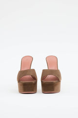 Amina Muaddi Satin Dalida Sandal