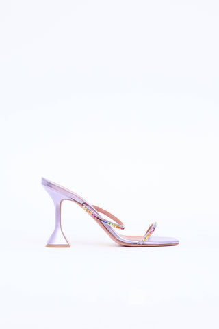 Amina Muaddi Glida Crystal Sandal