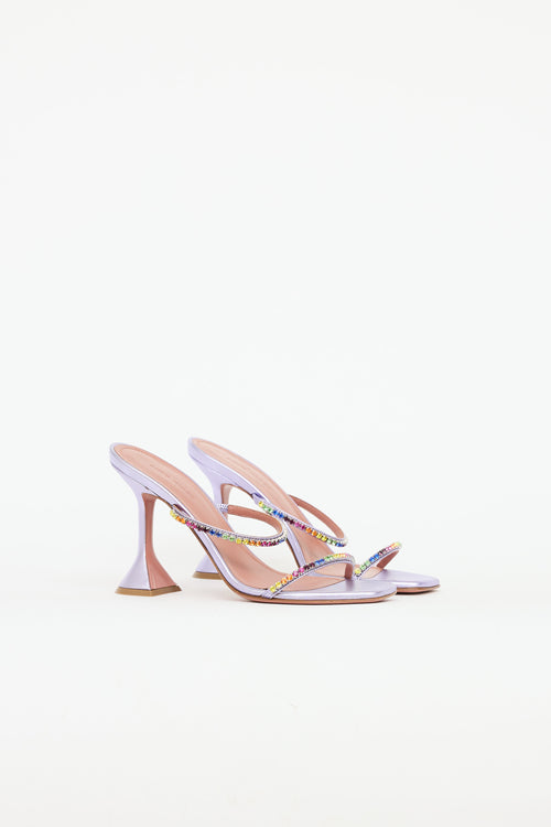 Amina Muaddi Gilda Crystal Sandal