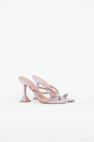 Amina Muaddi Gilda Crystal Sandal