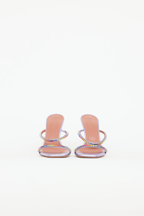 Amina Muaddi Gilda Crystal Sandal