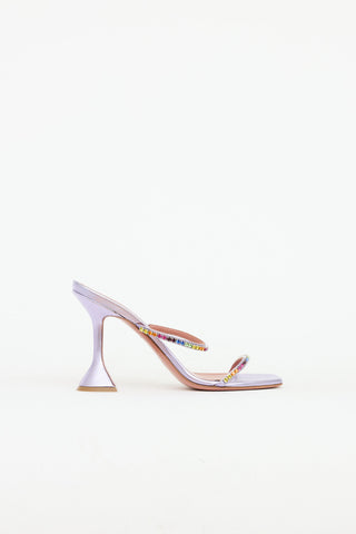 Amina Muaddi Gilda Crystal Sandal
