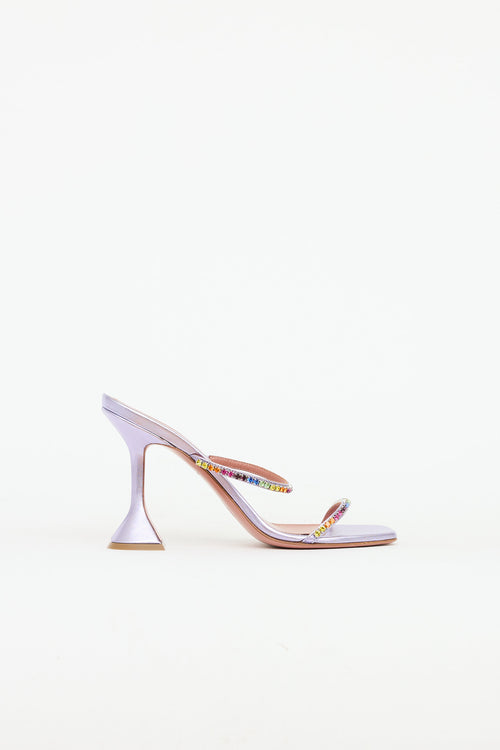 Amina Muaddi Gilda Crystal Sandal